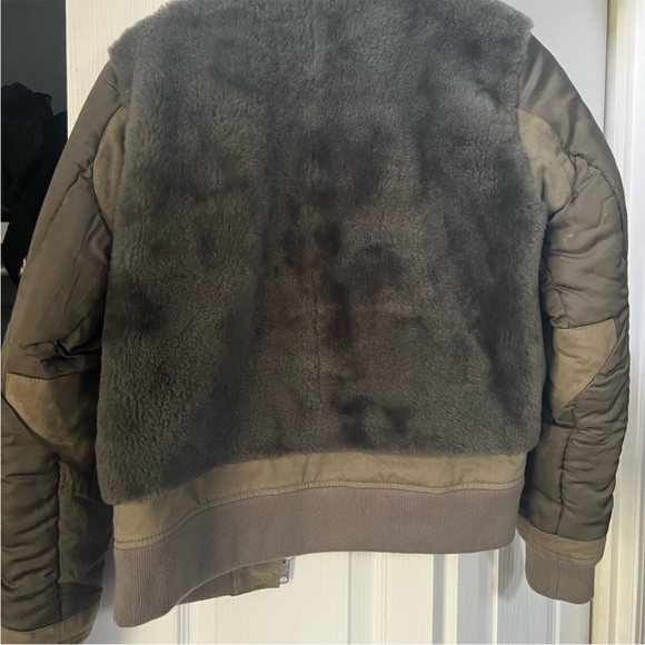 All Saints Finch Puffa Bomber Jacket - Picture 7 of 9